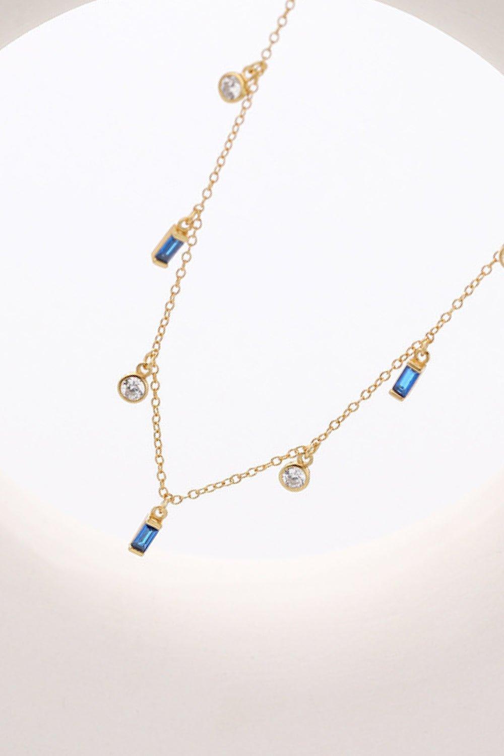 18K Gold Plated Multi - Charm Chain Necklace - Admiresty