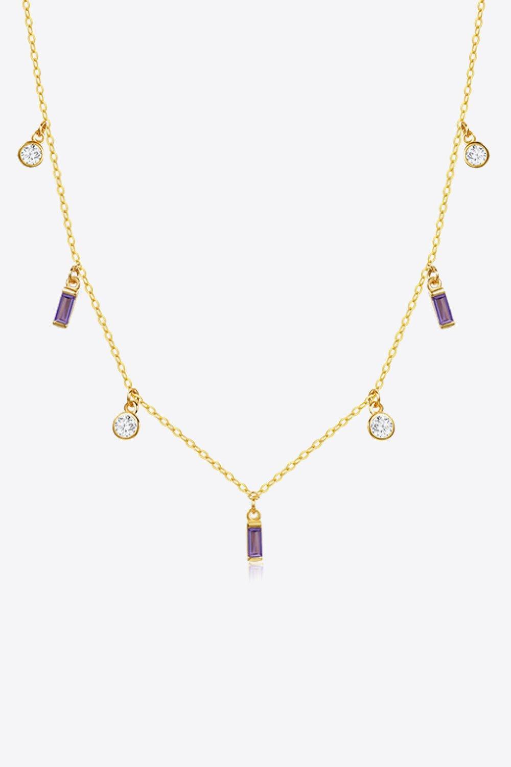 18K Gold Plated Multi - Charm Chain Necklace - Admiresty